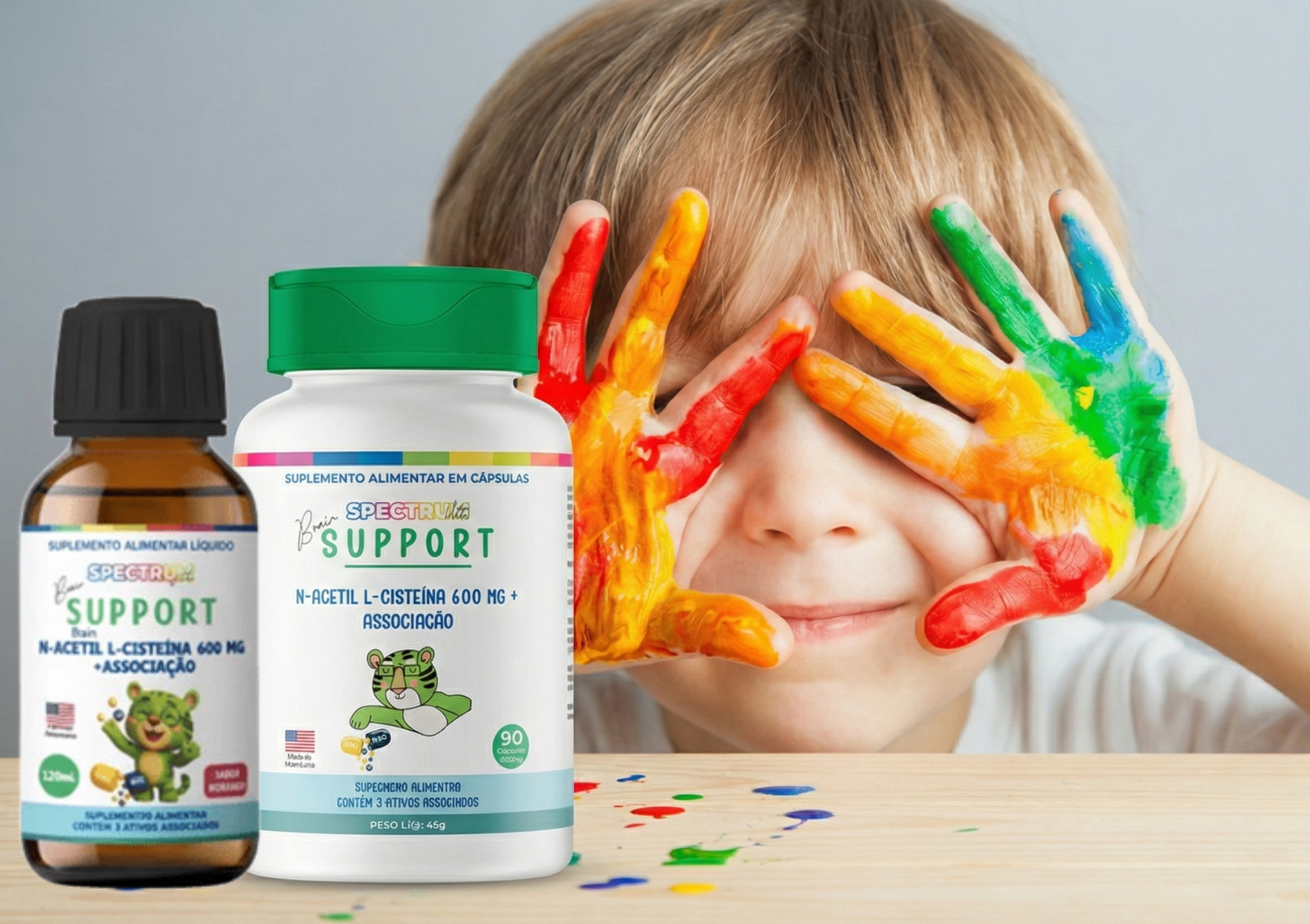 Criança feliz com Spectrum Support